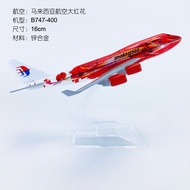 Malaysia Airlines MAS Boeing B747-400 B777-200 Plane 16cm Alloy Metal Plane Model Toys