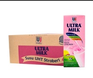 Susu uht ULTRA rasa stroberi 250ml 1 dus