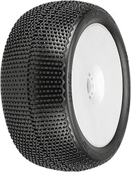 Pro-line Racing 1/8 Buck Shot S3 F/R 4.0" Tires Mounted 17mm Wht Zero Offst Whls (2), PRO9063233