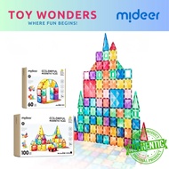 Mideer Colorful Magnetic Tiles, Tube Ball, Marble Run Magnetic Tiles,