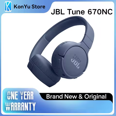 JBL Tune 670NC Wireless Headphones ANC Noise Canceling 60H Playtime Bluetooth 5.3 Foldable On-Ear He
