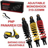 SHOWA BENELLI PANAREA125 ADJUSTABLE MONOSHOCK 310MM-320MM PNP BENPA125 ABSORBER RACING
