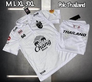 เสื้อบอลโปโล ทีมชาติไทย คอปก ผ้านิ่มใส่สบาย ใส่ได้ชายละหญิง M L XL 3XL