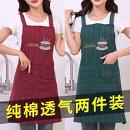 Antifouling Apron Work Apron Baking Apron Anti-dust Apron Kitchen Apron Pure Cotton Apron Wear-resis