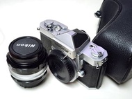 Nikon Nikomat FTN 銀色機身 + Nikon Nikkor-S.C Auto 50mm f1.4 Lens