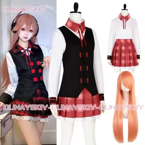 Anime Akame Ga Kill Zero Chelsea Cosplay Costume uniform Wig Halloween Carnival Costume Custom size 