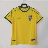 1998 Brazil Home Jersey Football Retro Soccer Shirt S-XXL