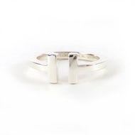 Excellent condition☆TIFFANY&Co. Tiffany T Square Ring AG925 Silver Ring (approx. JP size 17) Comes w
