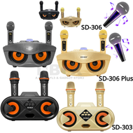 SDRD [SG] SD-306 PLUS SD-306 &amp; SD-303 Dual Bluetooth Wireless Microphones Karaoke Set (Authentic)