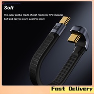 Broadfashion new！USB 4.0 Cable Short USB C To USB C Cable 40Gbps Data Transmission 240W Fast Charge Cable FPC Design For Laptop Phones