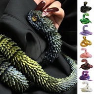 3D Printed Articulated Snake 3D Printed Articulated Flexible Snake Toy Flexible Joints Snake Desk To