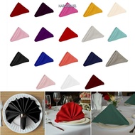 NARCISSUS13A0E Satin Cloth Napkins Washable Premium Square Restaurant Soft Durable with Hemmed Edges