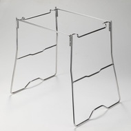 CAMPINGMOON IGT Table Frame 1-Unit Stainless Steel Dual Layer Table G-38