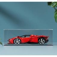 (Ready stock) Acrylic Lego 42143 Ferrari Daytona SP3 box building block storage box blind box