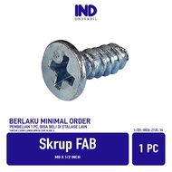 WHOLESALE FAB Screws M8 x 1/ 2 inch Bolts Bolts Self Tapping Screws Harden Flat Headphillips F+ AB 8