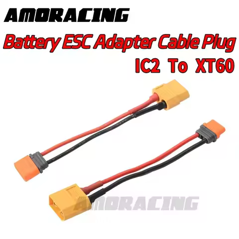 1PCS XT60 To IC2 Adapter Cable Plug Male/Female Replacement Parallel Connector for RC Model Car Lith