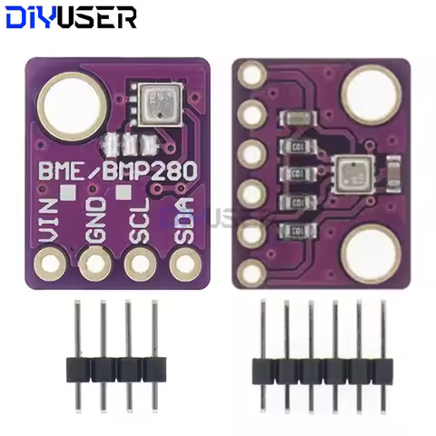 DIYUSER BME280 3.3V 5V Digital Sensor Temperature Humidity Barometric Pressure Sensor Module I2C SPI