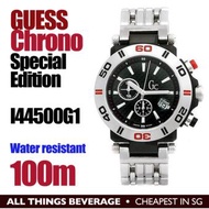 Gc Guess Collection Watches : I44500G1 Chrono Stainless Steel Special Edition Black dial Men Watch with Original Box (Cheapest in SG)