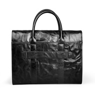 Handbag Mens Bag Braided Briefcase Bag Shoulder Bag Mens Large Capacity Horizontal Youth Lawyer Brie