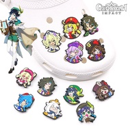 Game Genshin Impact shoes Series crocs buckle Charms Clogs Pins Accessories for shoes bag s