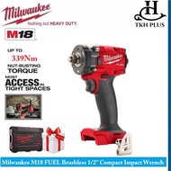 Milwaukee M18 FUEL Brushless Cordless 1/2'' Compact Impact Wrench (bare tool) M18 FIW212-0