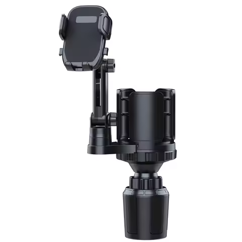 Car Phone Holders, Adjustable Car Cup Holder Expander with Rubber Grip, Secure Hold, Fit for Up to 5