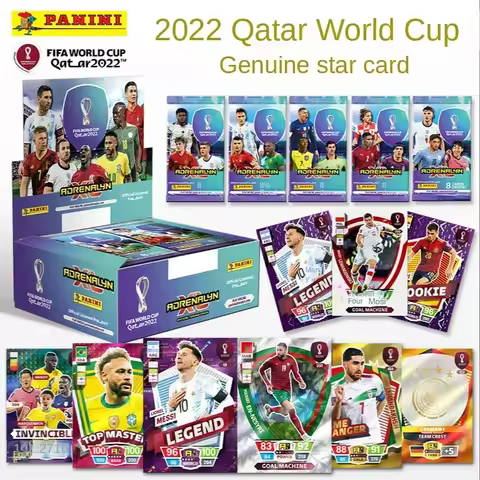 2022 Panini Card Box Qatar World Cup Football Star Card Soccer Star Ronaldo Footballer Limited Ball 