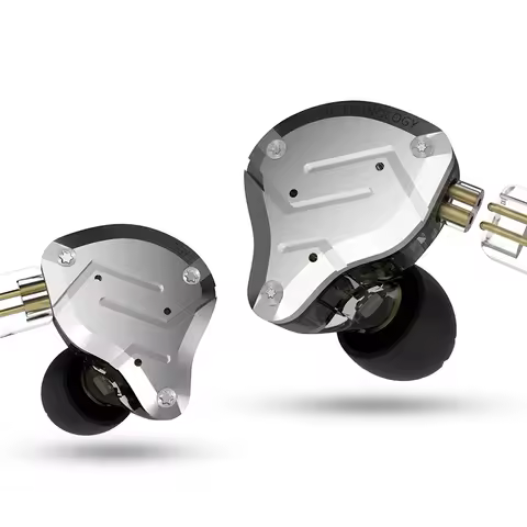 KZ ZS10 Pro 4BA+1DD Metal Headset Hybrid 10 drivers HIFI Bass Earbuds In Ear Monitor Sport Noise Can