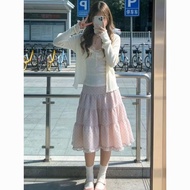 Pet Pettiskirt Lace Cute Style Korean Version 25 Summer New Style Sweet Girl Gentle Polka Dot Skirt 