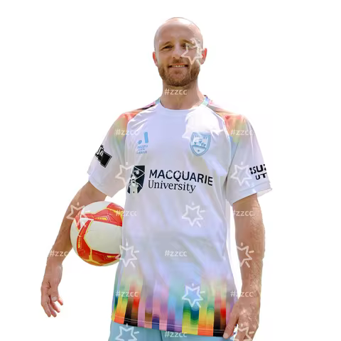 25-26 Sydney FC home football jersey match training set fan gift Summer Sports Men's T-Shirt Kid's C