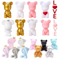 READY STOCK Ins Bearbrick Cake decoration silicone bear cute violent bear cake topper cake decorations bear