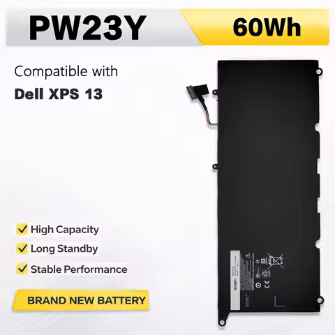 PowerHub PW23Y Laptop Battery Compatible with DELL XPS 13 9360 Series RNP72 TP1GT P54G , Replacement