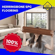 [TERMURAH DI MALAYSIA] 4MM Herringbone Pattern SPC Flooring/ SPC Plank/ Interlock System Floor/ Vinyl SPC Murah