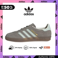Adidas GAZELLE Grey Blue Sneakers Low Cut Indoor Unisex