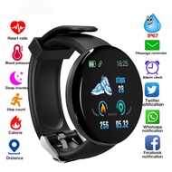 [Spot Free Shipping]D18 Smart Watch Men Women Smart Bracelet Heart Rate Blood Pressure Monitor Water