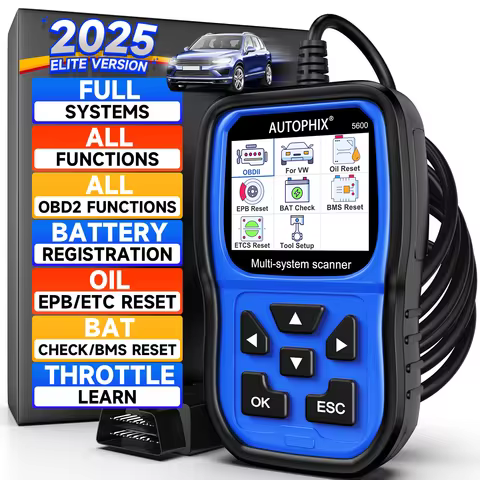 AUTOPHIX 5600 OBD2 Automotive Scanner for Audi TPMS Engine ABS EPB Battery Registration All System C