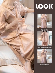 Fat MM150.0kg Can Wear Lazy Style Pajamas For Women At Home And Milk Wear Autumn Age-reducing Loose 