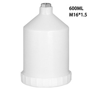 600ml Plastic Spray Paint Pot Sprayer Cup Air Gravity Feed Fastmover Thread Connector for Spray Gun 