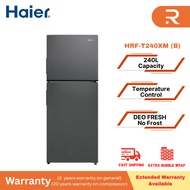 [NUR] HAIER 240L 2 Doors Top Mount Refrigerator HRF-T240XM(B)