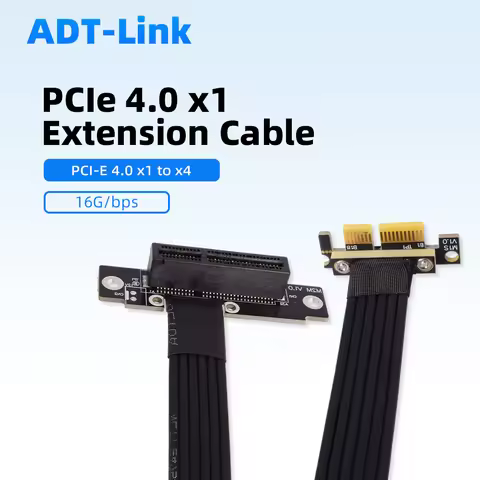 ADT-LINK PCIe 3.0 x1 to x4 Extension Cable Riser Adapter for Graphic Card PCI Express SSD LAN USB GE