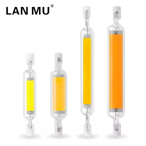 Dimmable R7S LED Bulb 78mm 118mm 5W 8W 10W 20W R7S Spotlight 220V COB Lamp Dimmer Glass Tube Replace