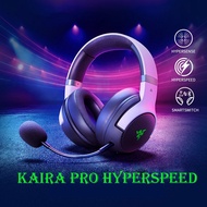 【หูฟังบลูทูธ】Razer Kaira Pro HyperSpeed Wireless Gaming Headset with Haptics for Playstation 5 / PS5, PS4, PC, Mobile: Titanium 50mm Drivers - Hybrid Mic - Low Latency Bluetooth - 30 Hr Battery black/white Bluetooth 2.1