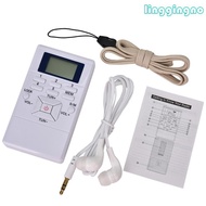RR Portable Mini Digital Stereo LCD Frequency Modulation FM Radio Digital Signal Wireless Receiver Player With Earphone