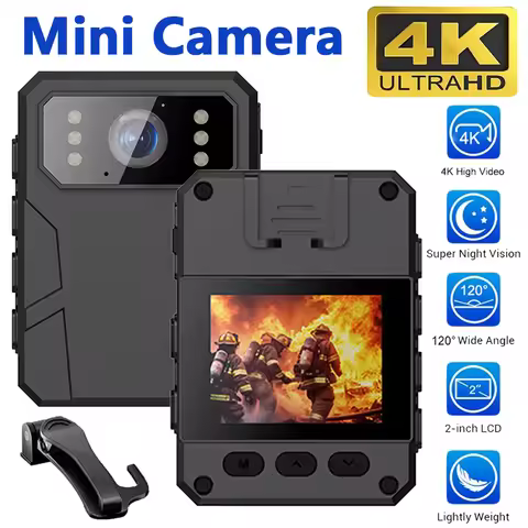 Mini Body Camera Full HD 4K Body Camera Portable Night Vision Video Recorder Police Camera Law Enfor