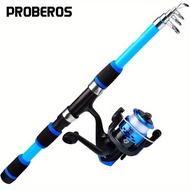 4.9 Feet/5.6 Feet Fishing Rod Telescopic Bait Fishing Rod Portable Durable Glass Fiber Fishing Rod,