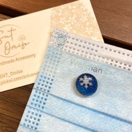 【夜空・雪花・星星・擴香石口罩扣】香港手作/擴香石飾品