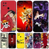 Case For Xiaomi POCO C40 6.71 inch Silicon Phone Back Cover black tpu case Fashion Anime One Piece D