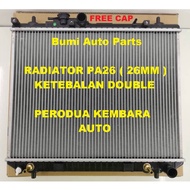Radiator Kembara Auto Tangki Air Kereta Ketebalan PA26 Double (26mm ) Radiator Perodua Kembara Auto 