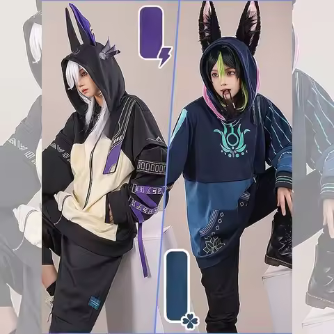 Cyno Tighnari Hoodies Cosplay Genshin Impact Costume Cyno Zipper Jacket Coat Fashion Pullover Hoodie
