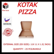 KOTAK PIZZA PIZZA BOX 11X 11X 1.5 INCH 25PCS/BUNDLE